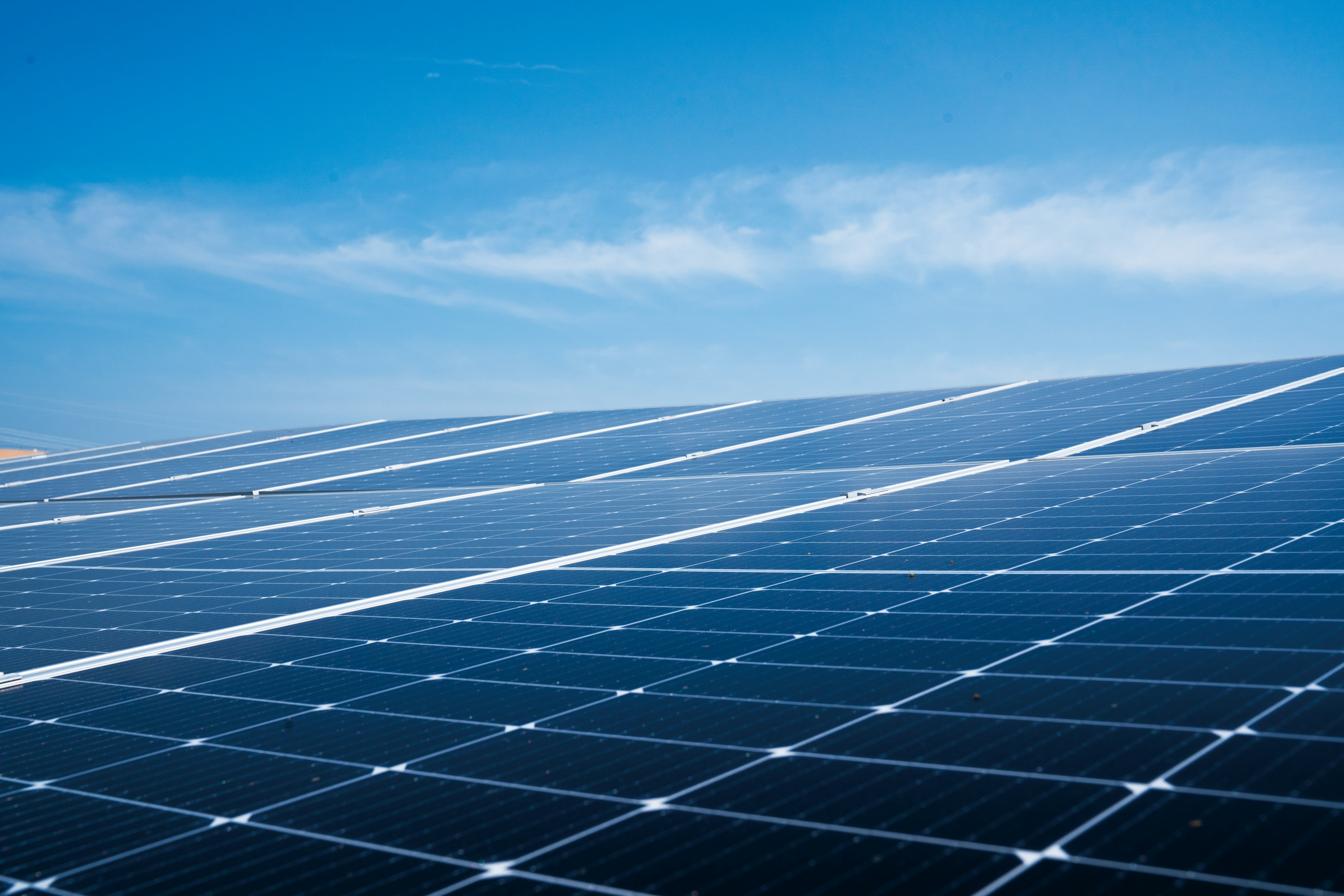 Commercial solar installation